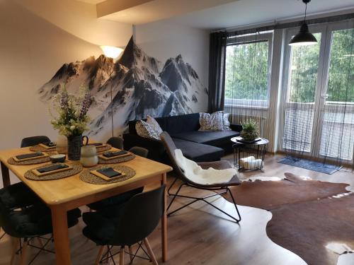 Posezení v ubytování 3 IZBOVÝ krásny Apartmán DAVID A7 v Tatranskej Štrbe