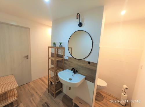 Koupelna v ubytování Apartmán Lenka II