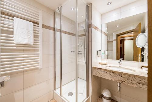 Koupelna v ubytování Göbels Hotel zum Löwen