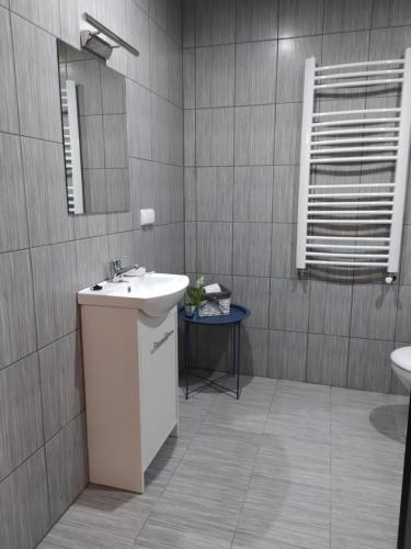 Bilik mandi di Noclegi przy Skawie