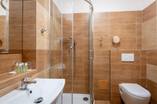 Koupelna v ubytování Wellness Hotel Ondrášův dvůr