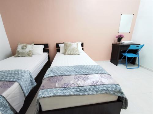 Postel nebo postele na pokoji v ubytování Warni Villa 8 Whole Or Room