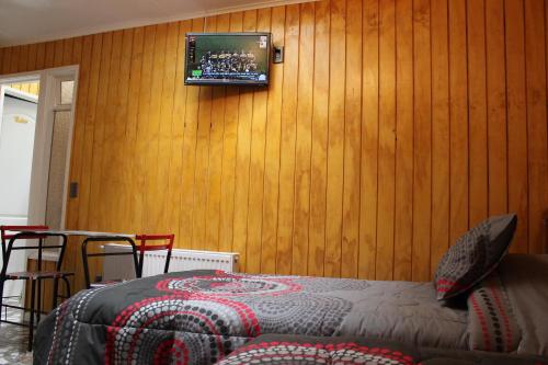 Postel nebo postele na pokoji v ubytování Hotel Yellow Submarine