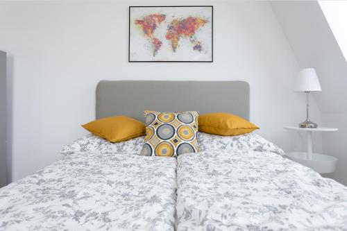 Posteľ alebo postele v izbe v ubytovaní Ultimativer Urbaner Luxus l LF39