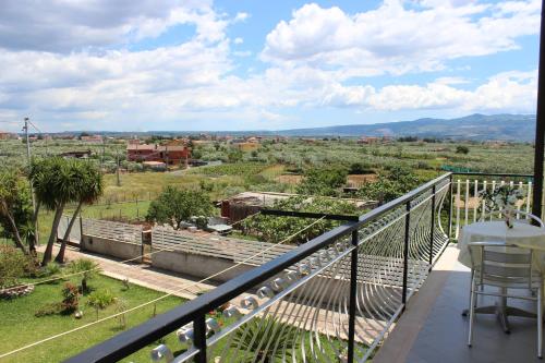 a view from the balcony of a house at B&B La Vigna in Lamezia Terme