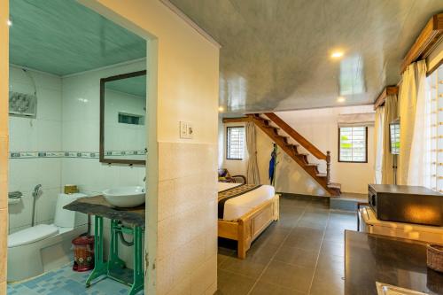 Phòng tắm tại Tan Thanh Garden Homestay
