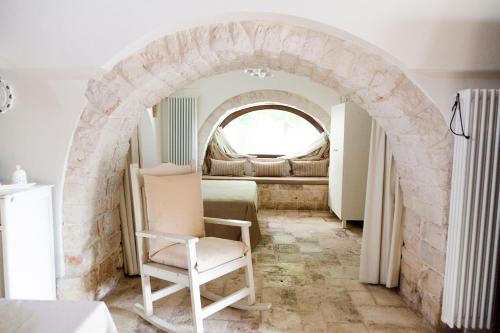 Χώρος καθιστικού στο Masseria Lacatena