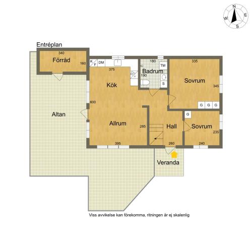a floor plan of a house at Villa Tjurpannan Grebbestad in Grebbestad