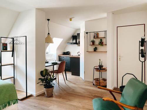 Η κουζίνα ή μικρή κουζίνα στο Lorenz Apartments