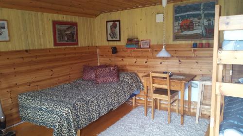 Postel nebo postele na pokoji v ubytování Hiking Cabin