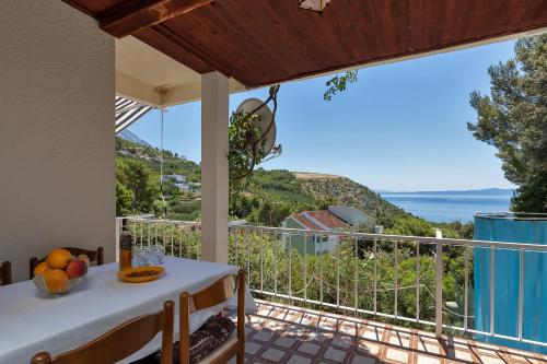 a villa with a view of the ocean at Vila Milena in Krvavica