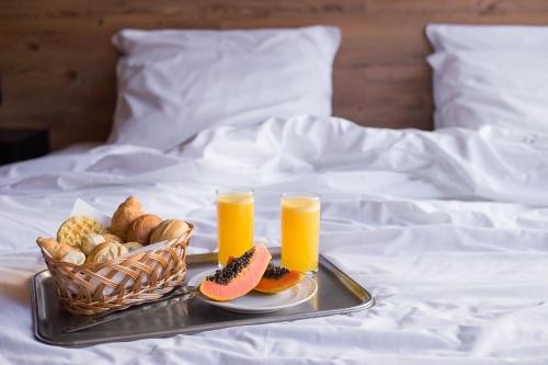 Mad på timebasishotellet eller i nærheden