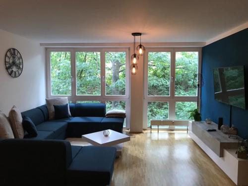 Posezení v ubytování Neue FEWO Juventia (87 m²) - Neuseenland ganz nah!