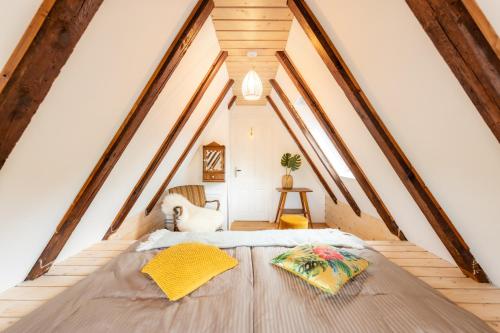 Säng eller sängar i ett rum på Villa Zwolle Centraal