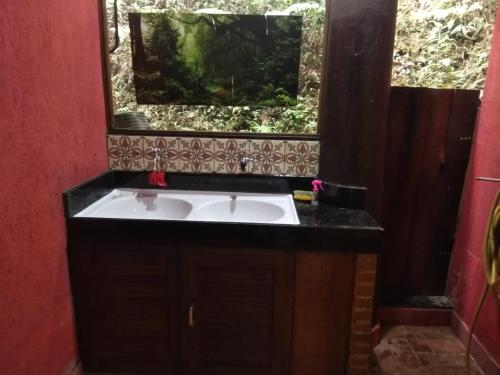 Ett badrum på Casa da Montanha