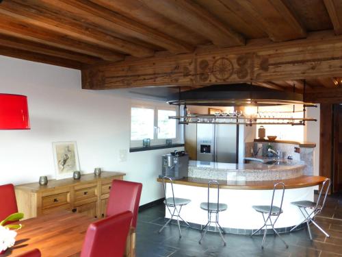 The lounge or bar area at Penthouse Apartment in Vaduz