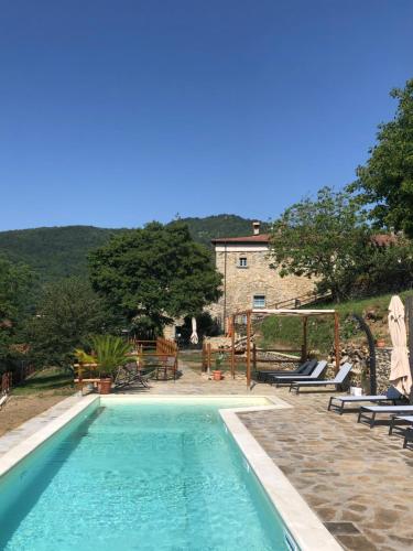 Bazén v ubytování Agriturismo Casa Turchetti nebo v jeho okolí