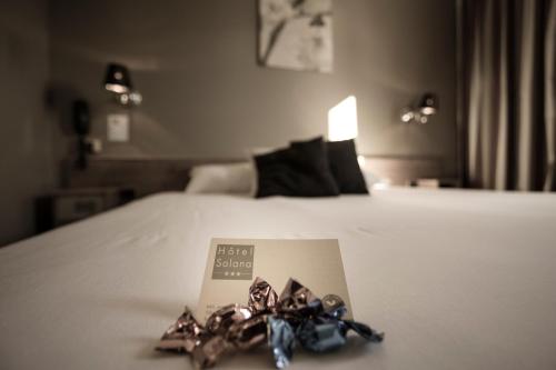 Ein Bett oder Betten in einem Zimmer der Unterkunft Contact Hôtel Solana, Niort MendesFrance