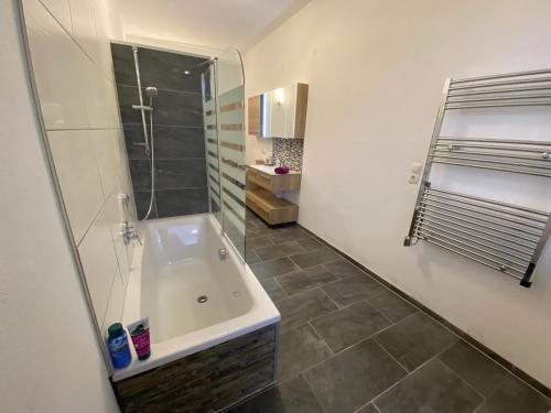 Koupelna v ubytování Berghof Haselsberger Appartements