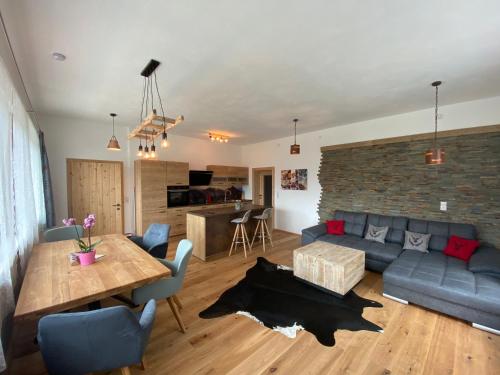 Posezení v ubytování Berghof Haselsberger Appartements