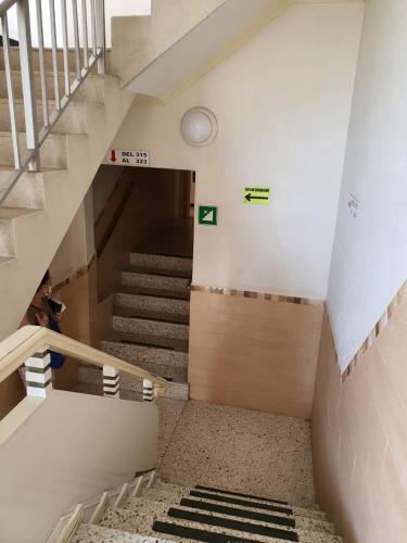 a person is taking a picture of a stairs at Hotel Atlantico a 150 mts de Playa Martí in Veracruz