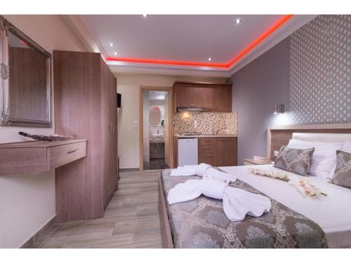 Kuchyň nebo kuchyňský kout v ubytování House Diakos Toroni