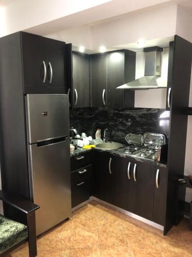 Køkken eller tekøkken på Pensiunea Alyna