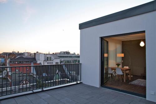 Balkoni atau teres di Boardinghouse Offenbach Service Apartments