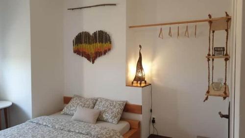 Postel nebo postele na pokoji v ubytování sobe Divna