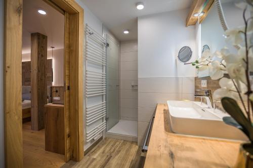 Koupelna v ubytování Hotel Friedenseiche