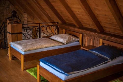 Postel nebo postele na pokoji v ubytování U Matyase