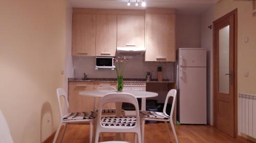 A kitchen or kitchenette at Apto. de Montaña La Campa en Felechosa (Aller)