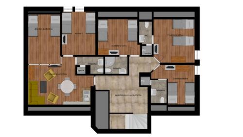 a drawing of a floor plan of a building at U Matyase in Stod