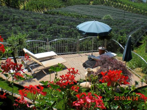 Un jardín fuera de Hotel Moserhof