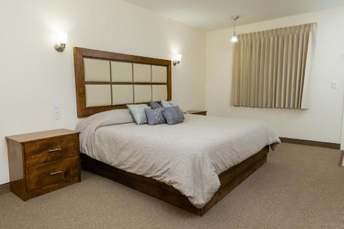Postel nebo postele na pokoji v ubytování Hotel Trébol Inn