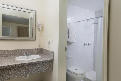 Koupelna v ubytování Hotel Trébol Inn