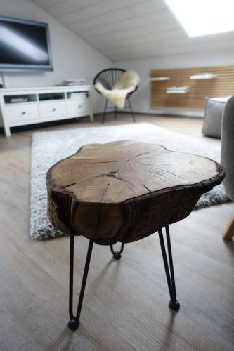 Televisyen dan/atau pusat hiburan di Ferienwohnung am Dachsberg, Bayerischer Wald