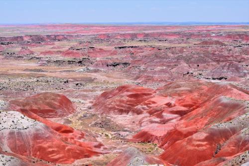 a view of the badlands from the rim of the grand canyon at Starlight Tent 1 in Holbrook