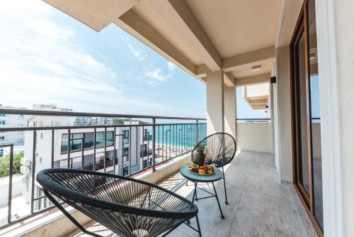 Un balcón o terraza de Sunset Hotel