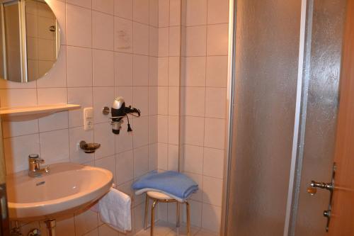 Koupelna v ubytování Ferienhaus am Eggli