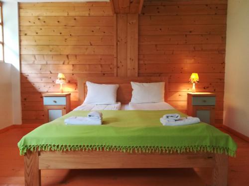 מיטה או מיטות בחדר ב-Čarobni Breg