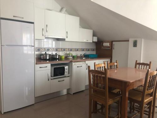 Dapur atau dapur kecil di Apartamento El Cine