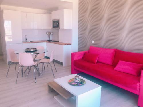 Dapur atau dapur kecil di Apart. Playa La Barca