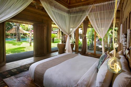 Blue Karma Village — Garden view