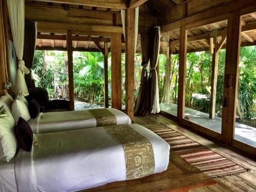 Blue Karma Village — Garden view