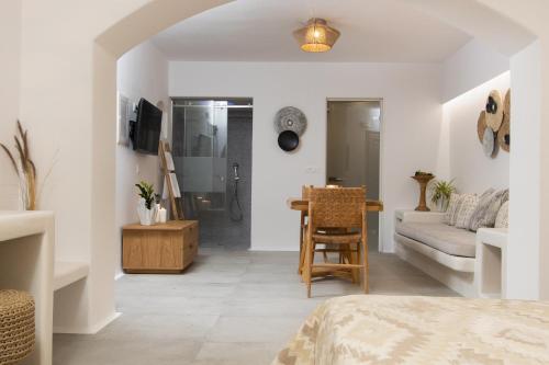 Et opholdsområde på Hotel Villa Flora