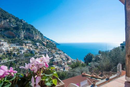 a view of the amalfi coast from a house at Casa della Nonna in Positano