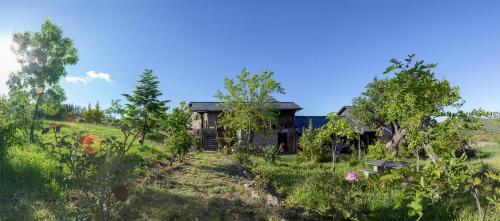 une vieille maison au milieu d'un champ dans l'établissement Rural Médulas Viviendas de uso turistico 1 y 2 y Casas rurales 3 y 4, à Las Médulas