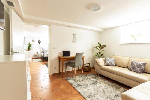 Χώρος καθιστικού στο Ferienwohnung Casa Sophia