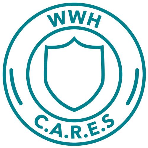 a green wii cares logo on a white background at Hotel 81 Kovan in Singapore